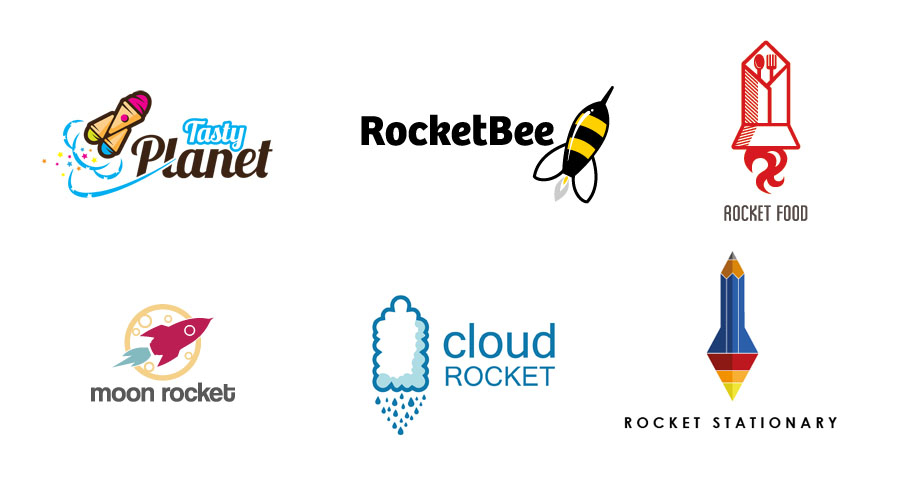 25 magnifiques logos qui illustrent une fusée